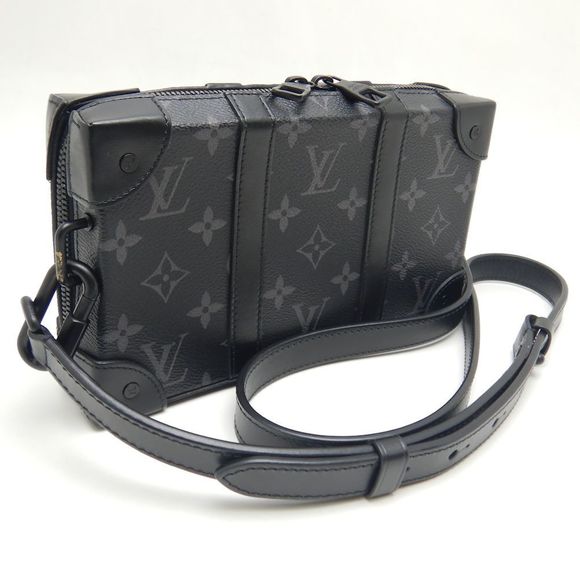 Louis Vuitton Soft Trunk Wallet Shoulder Bag Monogram Eclipse Black - Picture 2 of 8